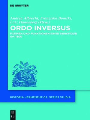 cover image of Ordo inversus